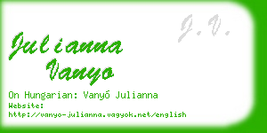 julianna vanyo business card